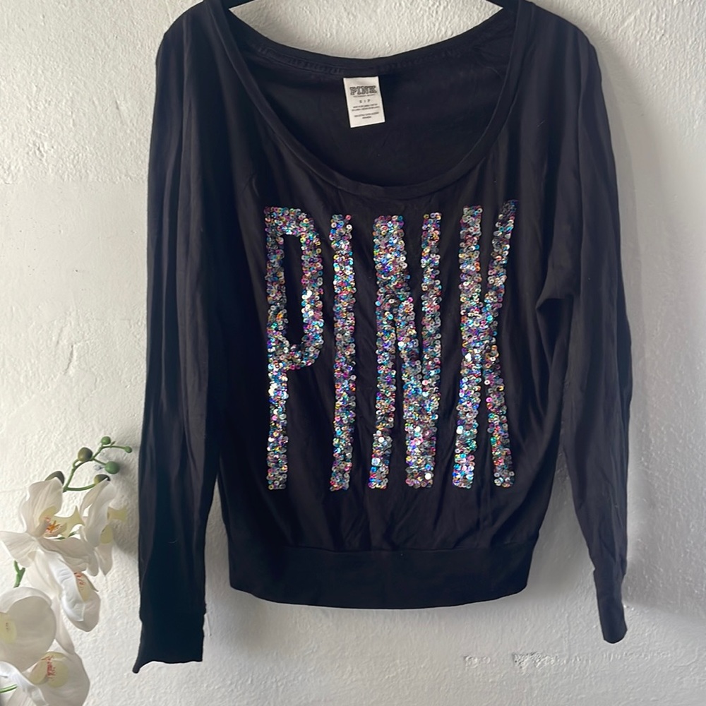 VS PINK | Victoria’s Secret Pink | Pink Bling Shirt Size S
